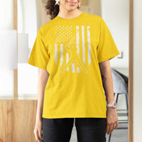 Vintage Patriotic Softball T Shirt For Women Girls Baseball Softball Player American Flag