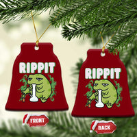 Rippit Frog Meme Ceramic Ornament Funny Stoner Bong Rip - Wonder Print Shop