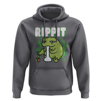 Rippit Frog Meme Hoodie Funny Stoner Bong Rip - Wonder Print Shop