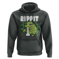 Rippit Frog Meme Hoodie Funny Stoner Bong Rip - Wonder Print Shop
