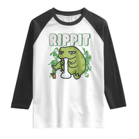 Rippit Frog Meme Raglan Shirt Funny Stoner Bong Rip - Wonder Print Shop