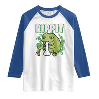 Rippit Frog Meme Raglan Shirt Funny Stoner Bong Rip - Wonder Print Shop