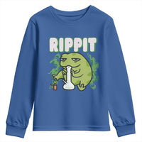 Rippit Frog Meme Youth Sweatshirt Funny Stoner Bong Rip - Wonder Print Shop
