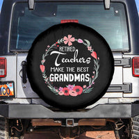 Retired Teacher Spare Tire Cover Floral For Grandmas Retirement