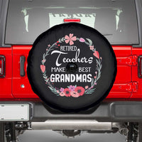 Retired Teacher Spare Tire Cover Floral For Grandmas Retirement