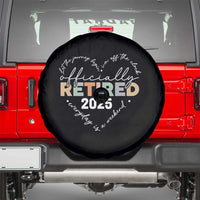 Officially Retired 2025 Spare Tire Cover Women Retirement Vintage