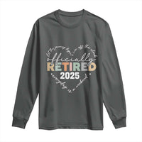 Officially Retired 2025 Long Sleeve Shirt Women Retirement Vintage