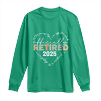 Officially Retired 2025 Long Sleeve Shirt Women Retirement Vintage