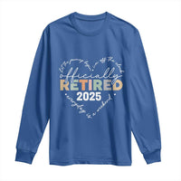 Officially Retired 2025 Long Sleeve Shirt Women Retirement Vintage