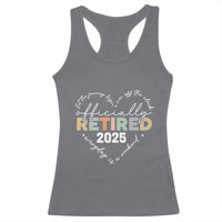 Officially Retired 2025 Racerback Tank Top Women Retirement Vintage