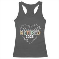 Officially Retired 2025 Racerback Tank Top Women Retirement Vintage