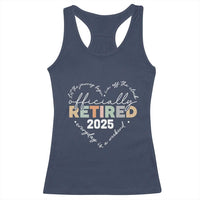 Officially Retired 2025 Racerback Tank Top Women Retirement Vintage