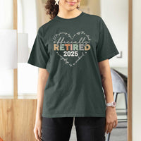 Officially Retired 2025 T Shirt For Women Women Retirement Vintage