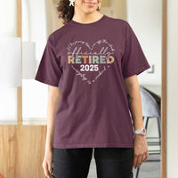Officially Retired 2025 T Shirt For Women Women Retirement Vintage