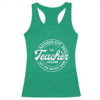 Retired Teacher 2025 Racerback Tank Top Let's The Recess Begin Retirement Gifts