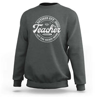 Retired Teacher 2025 Sweatshirt Let's The Recess Begin Retirement Gifts