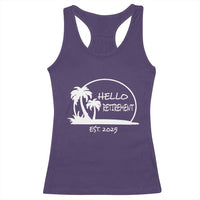 Hello Retirement Est 2025 Racerback Tank Top Summer Vibes