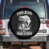 Funny Fishing Spare Tire Cover Even Jesus Had A Fish Story Funny Christian Fisherman - Wonder Print Shop