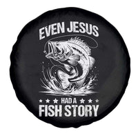 Funny Fishing Spare Tire Cover Even Jesus Had A Fish Story Funny Christian Fisherman - Wonder Print Shop