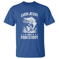 Funny Fishing T Shirt Even Jesus Had A Fish Story Funny Christian Fisherman - Wonder Print Shop