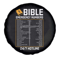 Bible Emergency Numbers Spare Tire Cover Funny Christian Bible Jesus Religious