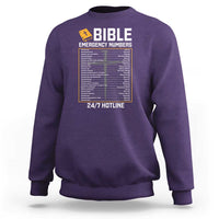 Bible Emergency Numbers Sweatshirt Funny Christian Bible Jesus Religious