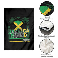 Jamaican Travel Garden Flag Straight Trippin Jamaica Vacation Retro - Wonder Print Shop