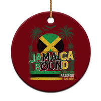 Jamaican Travel Ceramic Ornament Straight Trippin Jamaica Vacation Retro - Wonder Print Shop