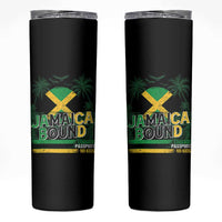 Jamaican Travel Skinny Tumbler Straight Trippin Jamaica Vacation Retro - Wonder Print Shop