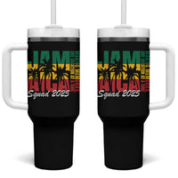 Family Vacation Jamaica 2025 Tumbler With Handle Matching Girls Trip Jamaica Squad - Wonder Print Shop