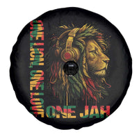 One Love Rasta Lion Spare Tire Cover Rastafari Reggae Jamaica Roots Lion of Judah Dreadlocks - Wonder Print Shop