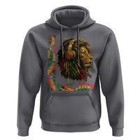 One Love Rasta Lion Hoodie Rastafari Reggae Jamaica Roots Lion of Judah Dreadlocks - Wonder Print Shop
