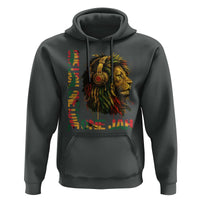 One Love Rasta Lion Hoodie Rastafari Reggae Jamaica Roots Lion of Judah Dreadlocks - Wonder Print Shop