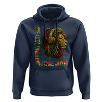 One Love Rasta Lion Hoodie Rastafari Reggae Jamaica Roots Lion of Judah Dreadlocks - Wonder Print Shop