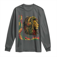 One Love Rasta Lion Long Sleeve Shirt Rastafari Reggae Jamaica Roots Lion of Judah Dreadlocks - Wonder Print Shop
