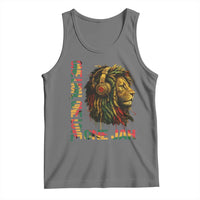One Love Rasta Lion Tank Top Rastafari Reggae Jamaica Roots Lion of Judah Dreadlocks - Wonder Print Shop