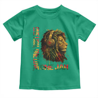 One Love Rasta Lion Toddler T Shirt Rastafari Reggae Jamaica Roots Lion of Judah Dreadlocks - Wonder Print Shop