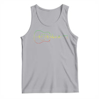 Guitar Rastafari Heartbeat Tank Top Jamaica ECG Pulse Rasta Reggae Music Vibes - Wonder Print Shop