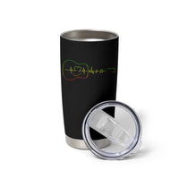 Guitar Rastafari Heartbeat Tumbler Cup Jamaica ECG Pulse Rasta Reggae Music Vibes - Wonder Print Shop
