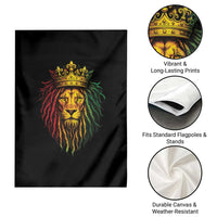 Rasta Reggae Lion Garden Flag Jamaican Pride Lion of Judah Gift for Rastafari - Wonder Print Shop