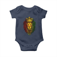 Rasta Reggae Lion Baby Onesie Jamaican Pride Lion of Judah Gift for Rastafari - Wonder Print Shop