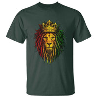 Rasta Reggae Lion T Shirt Jamaican Pride Lion of Judah Gift for Rastafari - Wonder Print Shop