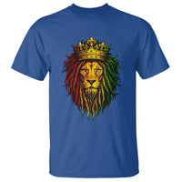 Rasta Reggae Lion T Shirt Jamaican Pride Lion of Judah Gift for Rastafari - Wonder Print Shop