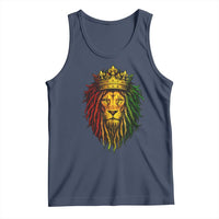 Rasta Reggae Lion Tank Top Jamaican Pride Lion of Judah Gift for Rastafari - Wonder Print Shop