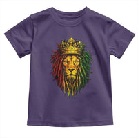 Rasta Reggae Lion Toddler T Shirt Jamaican Pride Lion of Judah Gift for Rastafari - Wonder Print Shop