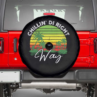 Jamaican Reggae Vibes Spare Tire Cover Retro Rasta Sunset Chill Chillin Di Right Way - Wonder Print Shop