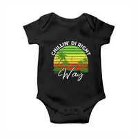 Jamaican Reggae Vibes Baby Onesie Retro Rasta Sunset Chill Chillin Di Right Way - Wonder Print Shop