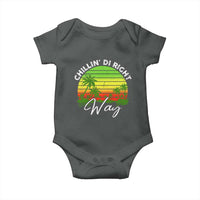 Jamaican Reggae Vibes Baby Onesie Retro Rasta Sunset Chill Chillin Di Right Way - Wonder Print Shop