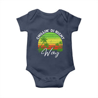 Jamaican Reggae Vibes Baby Onesie Retro Rasta Sunset Chill Chillin Di Right Way - Wonder Print Shop