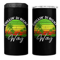 Jamaican Reggae Vibes 4 in 1 Can Cooler Tumbler Retro Rasta Sunset Chill Chillin Di Right Way - Wonder Print Shop